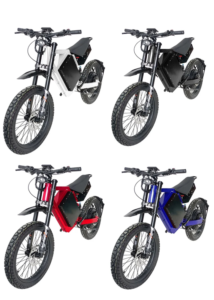 2023 New Bomber Electric Bike 5000W 6000W 72v Ebike Electric Mountain Bike Dirt Bike Electric Motorcycle