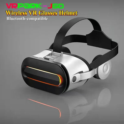 Original J60 4K Wireless Virtual Reality VR Glasses Stereo 3D Videos Google Cardboard Box Headset Helmet for Smartphone Max 6.7"