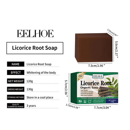 Brightening Body Soap Licorice Root Deep Cleansing Smoothing Elbow Neck Knee Back Remove Chicken Skin Spot Whitening Armpit Soap