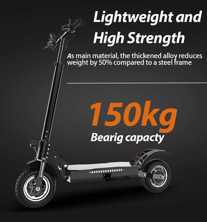 1200W 1300W 2400W 6000W Commuter Seated Adults Electric Scooter 48V/72V E-Scooter 10 inch Tubeless Off Road Tire with LCD