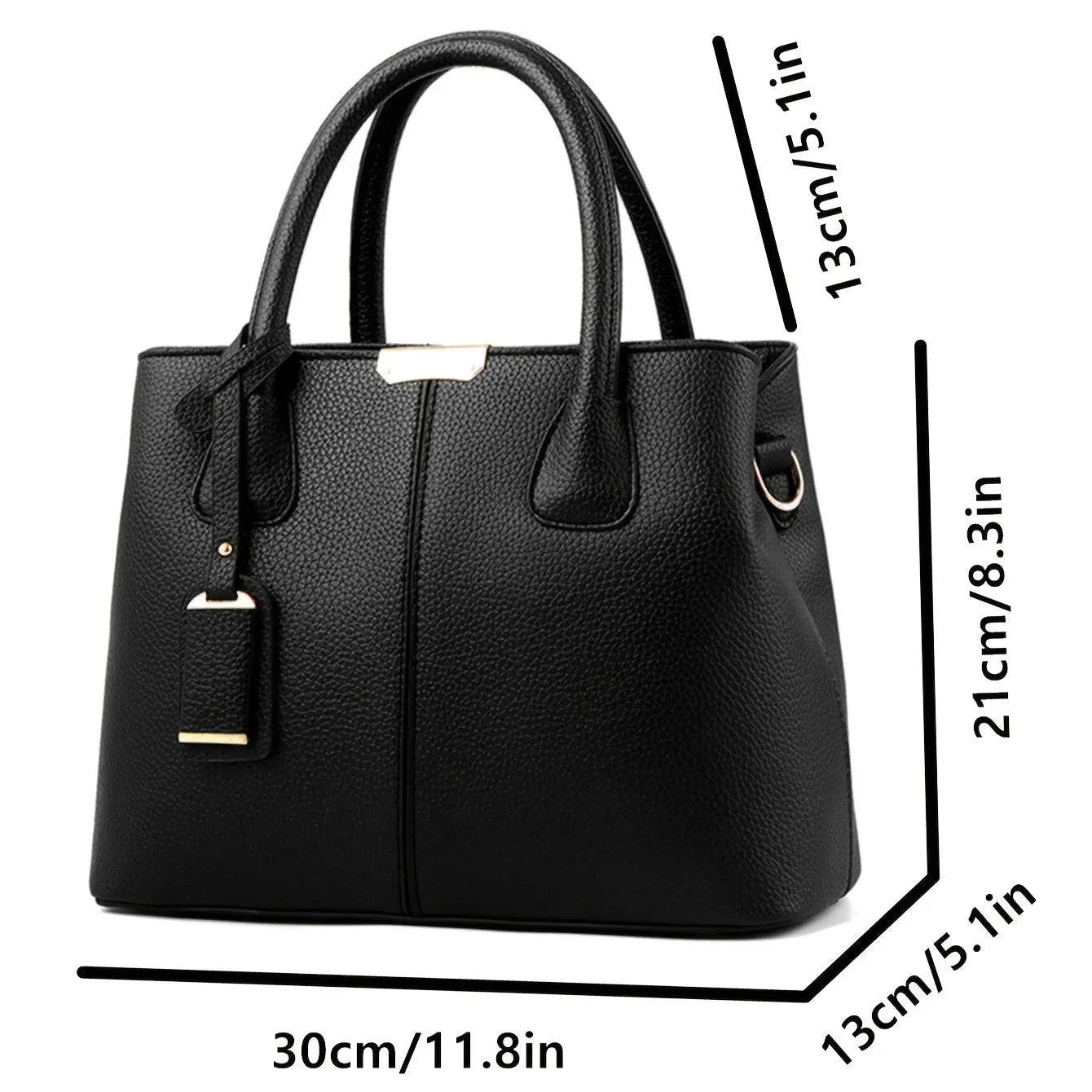 2024 new European and American foreign trade women bag lychee pattern fashion handbag shoulder bag oblique span bag