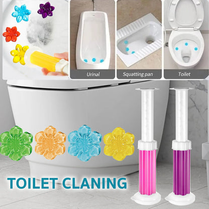 6in 1box floral toilet cleaning gel toilet deodorizing cleaner air freshener aromatherapy deodorizing cleaning and removing odor