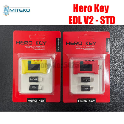 Hero Key EDL Cable & Hydra EDL USB Harmony Connections of Models Support for Phone Open Port 9008 Mode Universal 10 Mode Cable