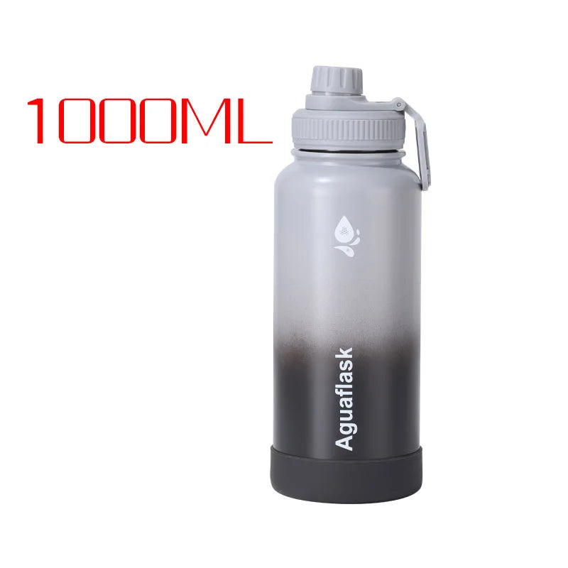 32OZ Large Capacity Thermo Bottle 1000ML Stainless Steel Thermal Thermo Water Portable Vacuum Mug Thermos Insulated Cup Tumbler