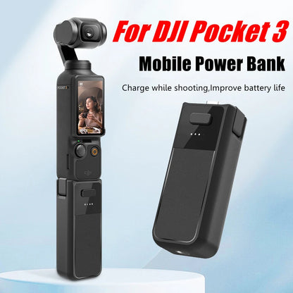 DJI Osmo Pocket 3 Battery Handheld 2800mAh Power Bank Hand Grip for Osmo Pocket 3 Camera with Type-C Cable