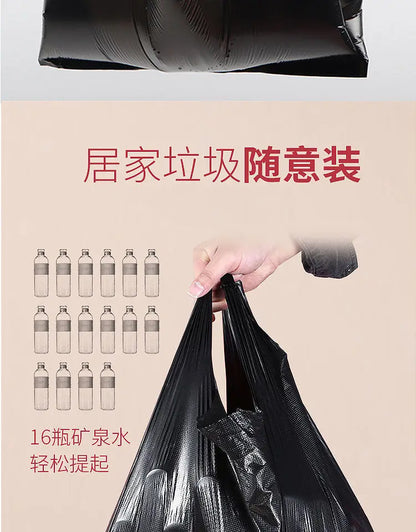 100pcs Mini Plastic Disposable Trash Bags Kitchen Cleaning Storage Garbage Pouch Household Portable Rubbish Bag Desktop Office