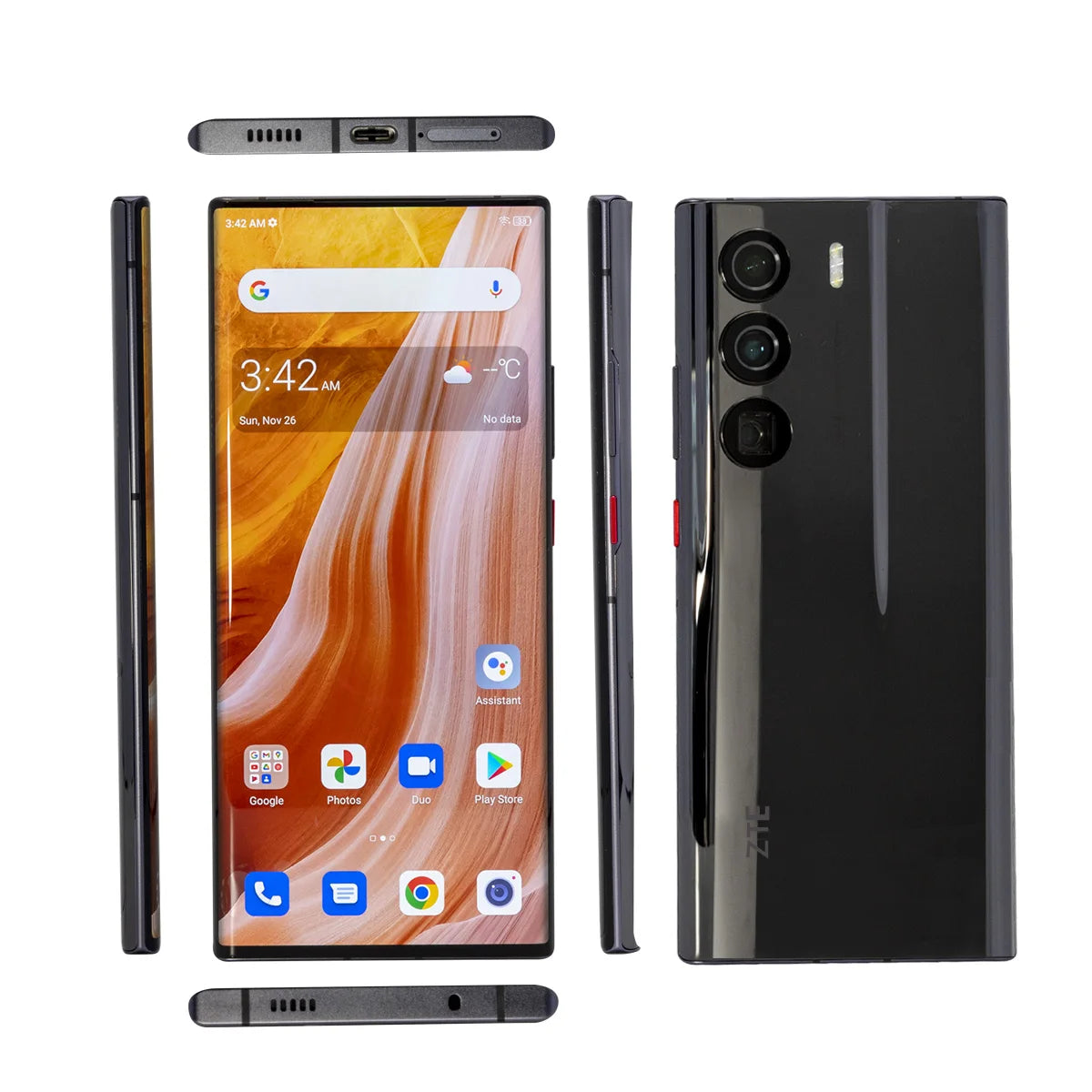 ZTE Axon 40 Ultra Space Edition 5G Smartphone with UDC Tech Snapdragon 8Gen1 6.8" 120Hz AMOLED Screen Dual SIM 5000mAh 18GB+1TB