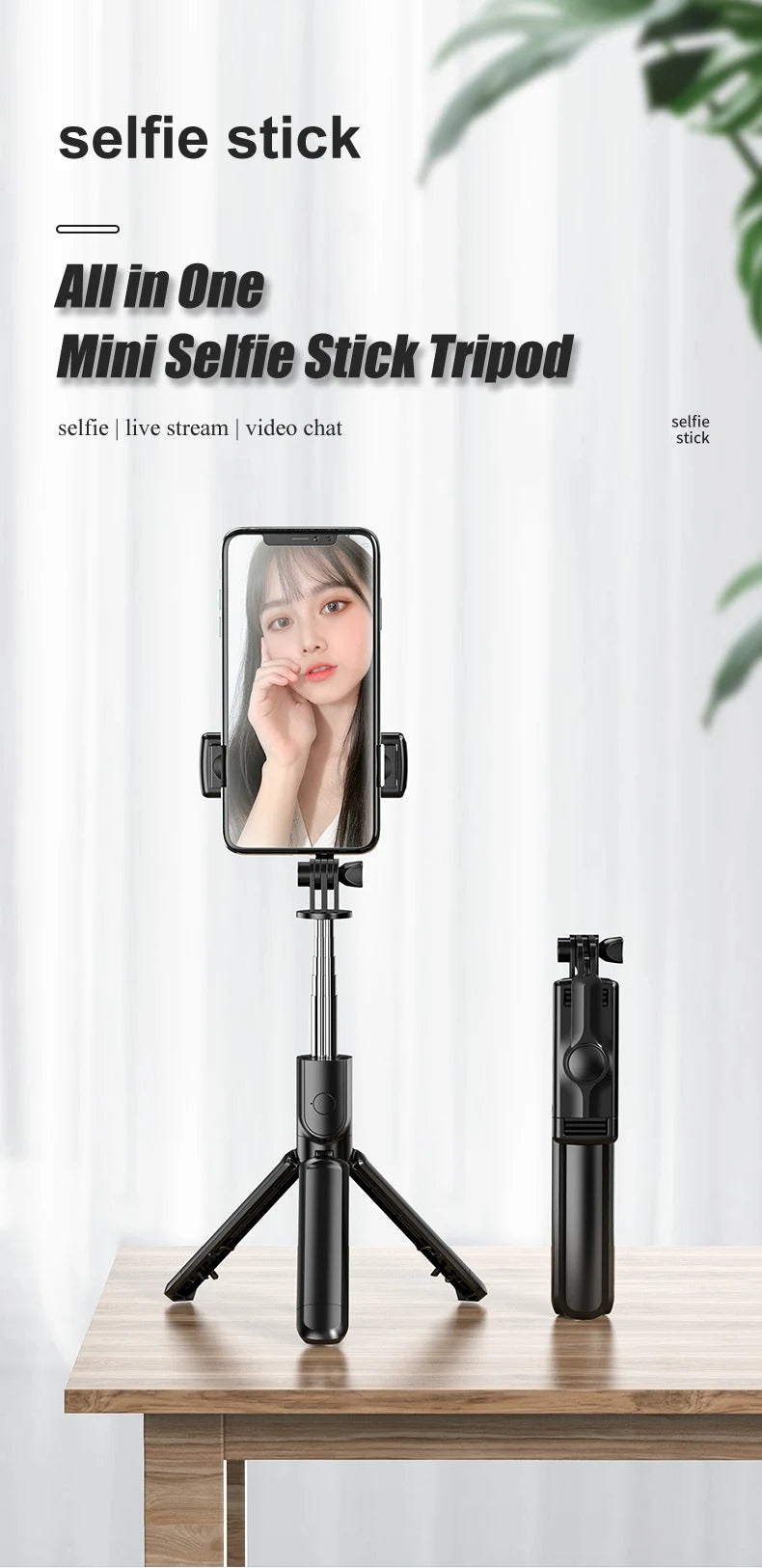 Cell Phone Holder Selfie Stick Tripod For iPhone Xiaomi Samsung Huawei For Live Streaming Mobile phone Support Remote Control