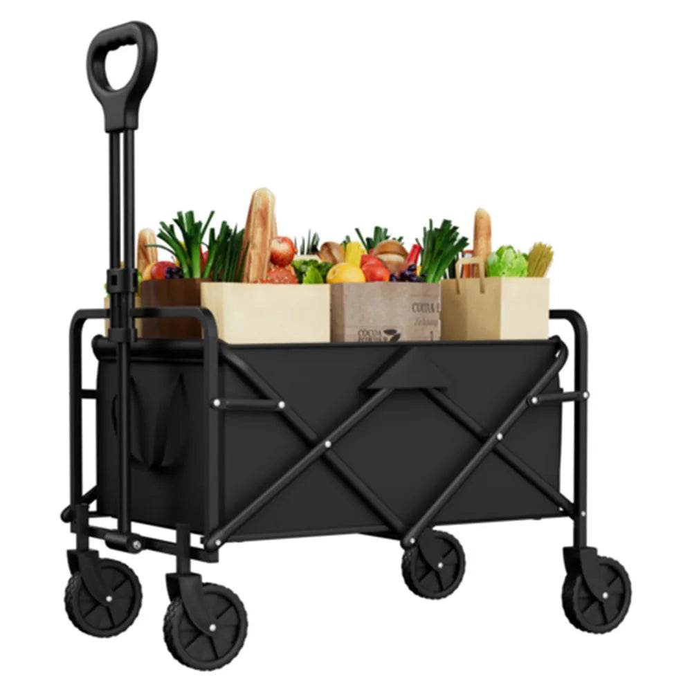 Foldable Garden Wagon Cart Portable Camping Trolley ,Outdoor Multi-function Foldable Carts Wagon for Beach or Shopping Utility - MarvelouStoree