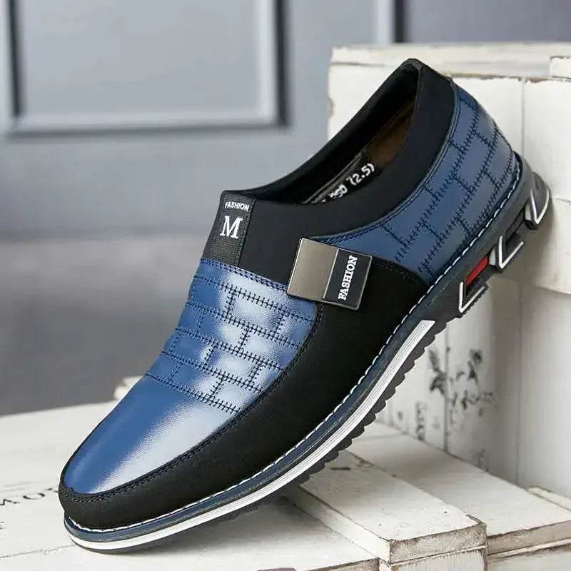 Hot Men Casual Shoes Buckle Leather Shoes for Men Business Slip-on Shoes Office Work Shoes Men Loafers Sapato Masculino - MarvelouStoree