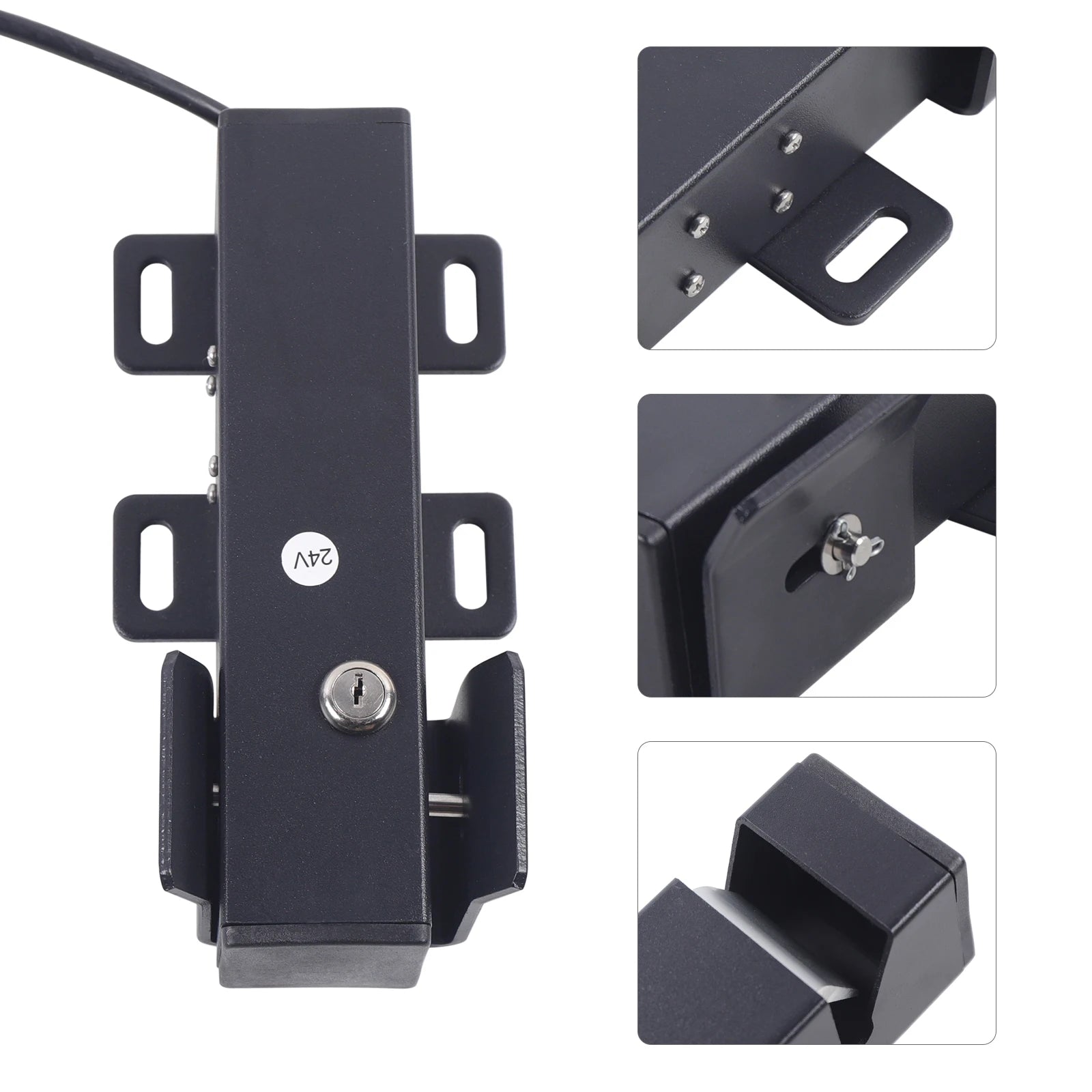 24V Electric Gate Latch Lock Anti-theft Electronic Lock Quick Unlock In 1 Second For Swing Gates Double Or Single Leaf