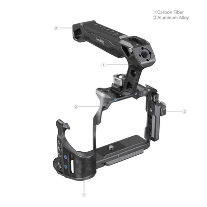 SmallRig "Rhinoceros" Advanced Cage Kit for Sony Alpha 7R V / Alpha 7 IV / Alpha 7S III 3710