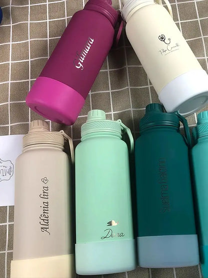 Personalised Water Bottle | 1000ml Large Capacity Tumbler | Customised Thermal Flask | Perfect Gift