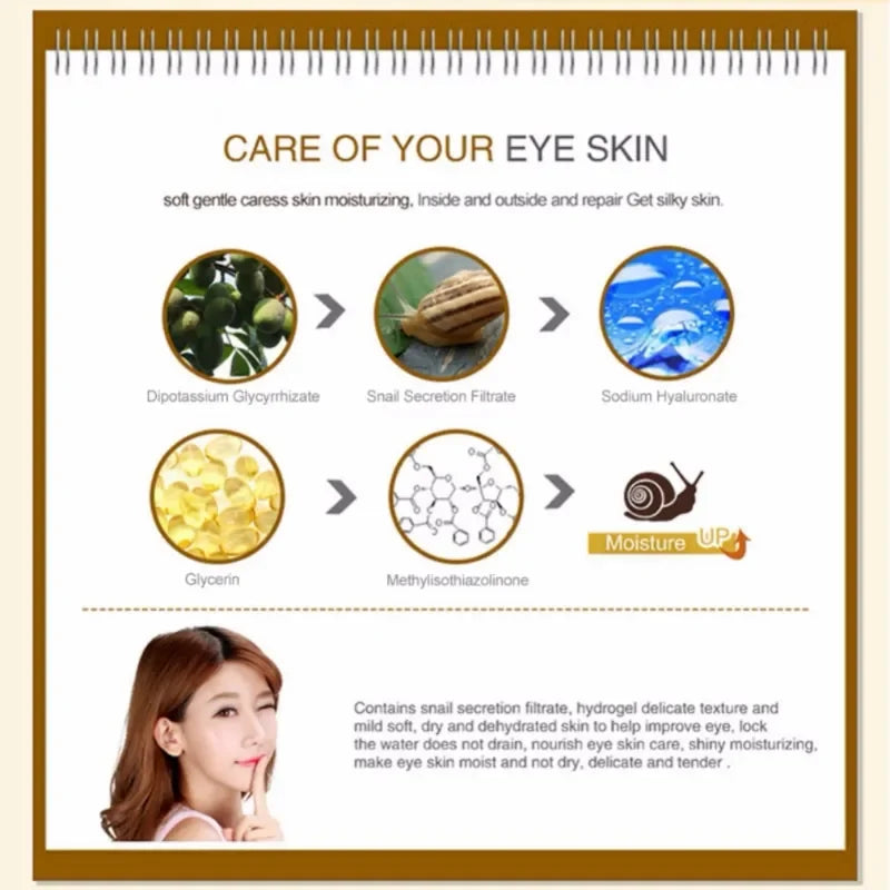 Snail Cream Collagen Face Anti Aging Whitening Moisture Facial Firming Serum Anti Wrinkles Eye Bags Korean Skin Care Product 60g