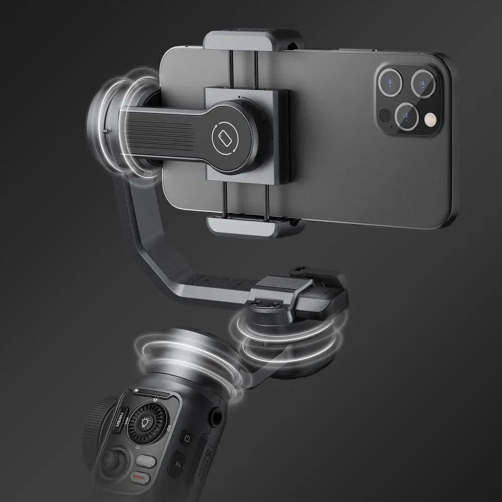 Zhiyun Smooth 5 Gimbal Stabilizer for Smartphone Android Cell Phone 3-Axis Handheld Gimble for iPhone Huawei ,YouTube TikTok .