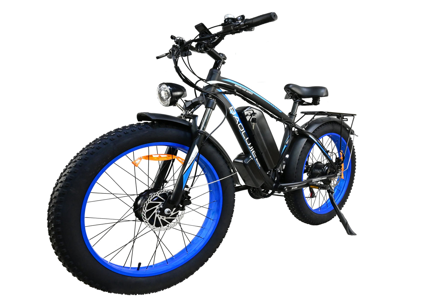 Baolujie 2000W Electric Bike with 20AhRemovable Battery 26"×4"Fat Tire Ebike for Adults 35MPH 80MilesElectric Bicycles