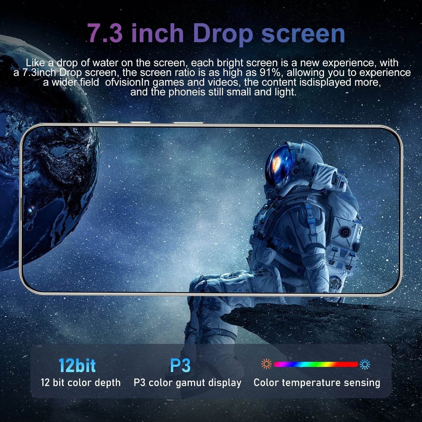 2024 M6 Pro New Smartphone 5G 7.3-inch High-definition Android 14 Snapdragon 8gen3 5G Dual SIM 8000mAh Unlocking Mobile Phone - MarvelouStoree