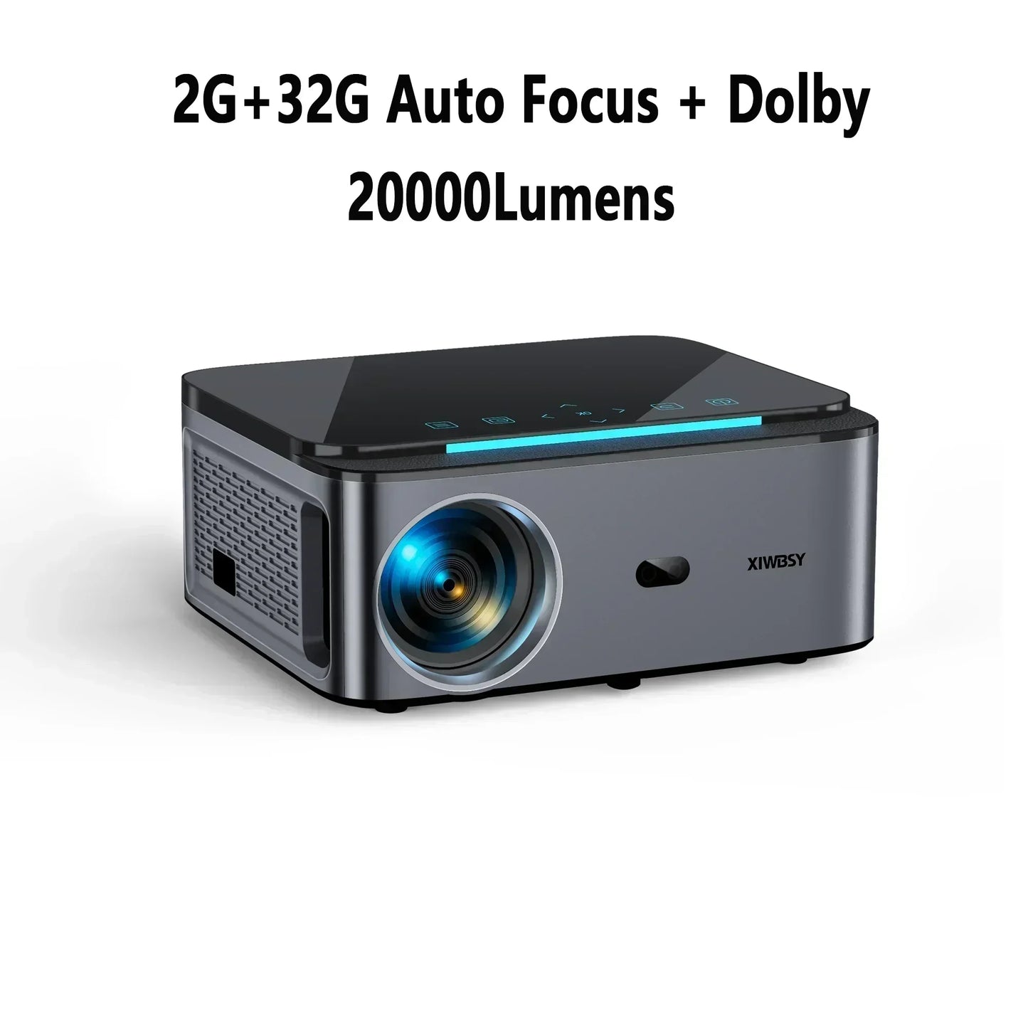 XIWBSY 25000Lumens Android Projector 4K WiFi6 Bluetooth 5.1 Auto Focus/Keystone Projector Video Home Theater Proyector Beamer