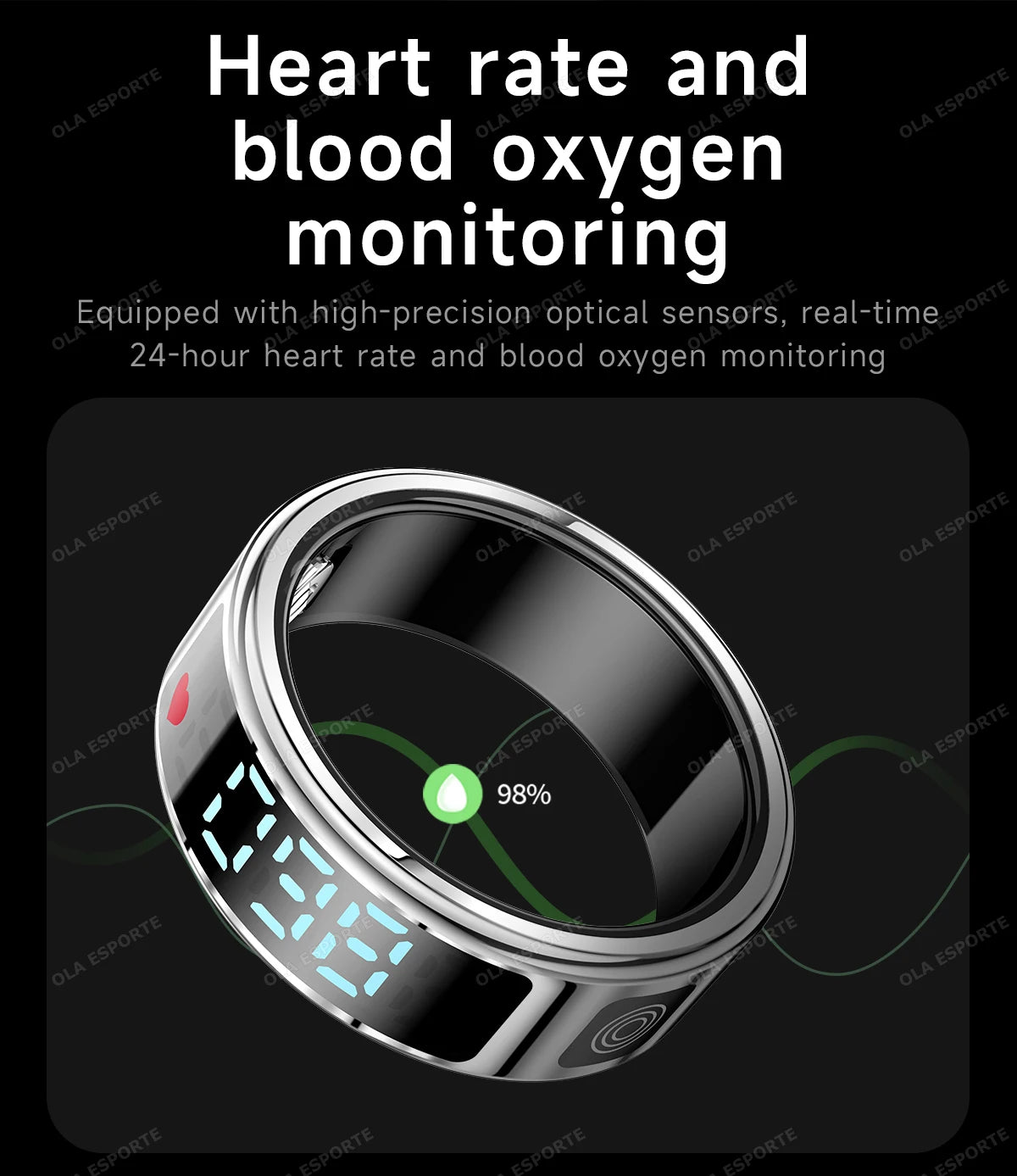 2025 New For Xiaomi Smart Ring Support Screen Display Health Monitor Gesture Control Multi-Sport Modes 5ATM Waterproof Smartring