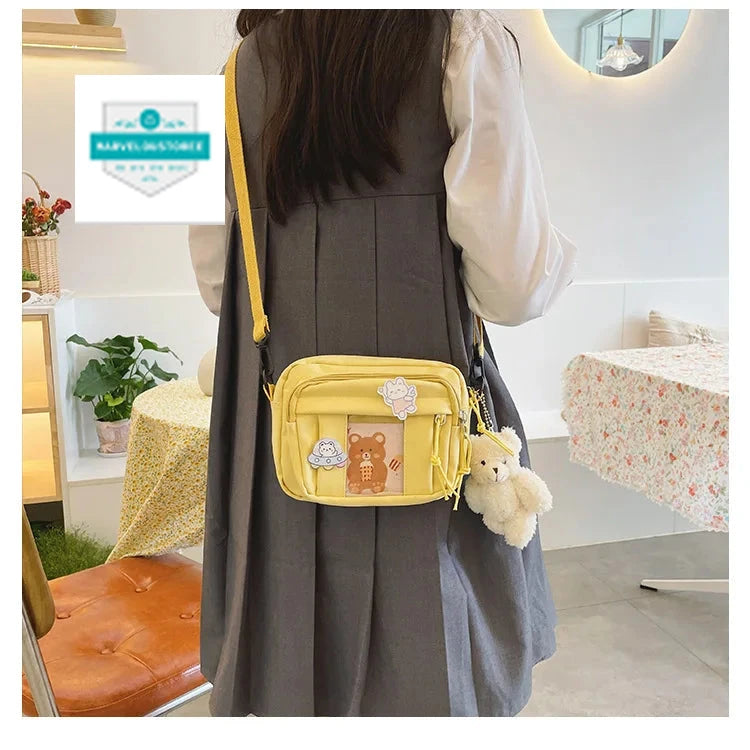 New Kawaii Bag Girls 2024 New JK Transparent Bag Small Crossbody Bag For Women Purses and Handbags Shoulder Bag Itabag Bolso