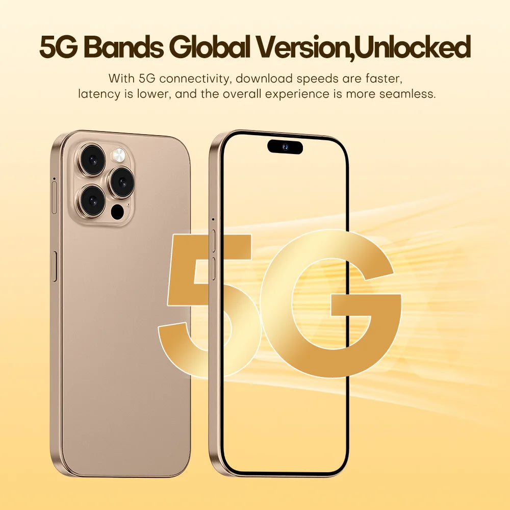 Original For Brand 16GB+1TB For Smartphone 7.3 inch XS16 Pro+ Full Screen 4G 5G Cell Phone 8000mAh Mobile Phones Global Version﻿