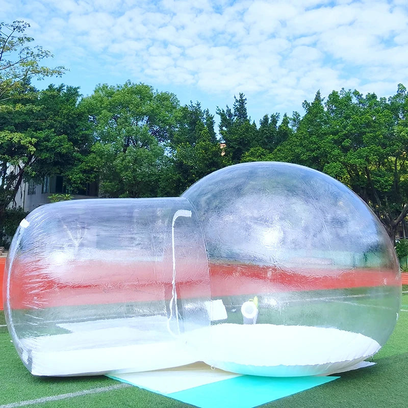 Inflatable Bubble House Outdoor PVC Clear Home Tent Commercial Camping Bubble Tent House Dome Transparent 3M(Exclude Blower)