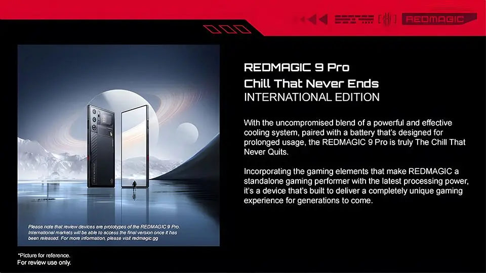 Global Version RedMagic 9 Pro 5G Phone 6.8" Gaming Phone Snapdragon 8 Gen 3 6500mAh 80W Charge 50MP NFC