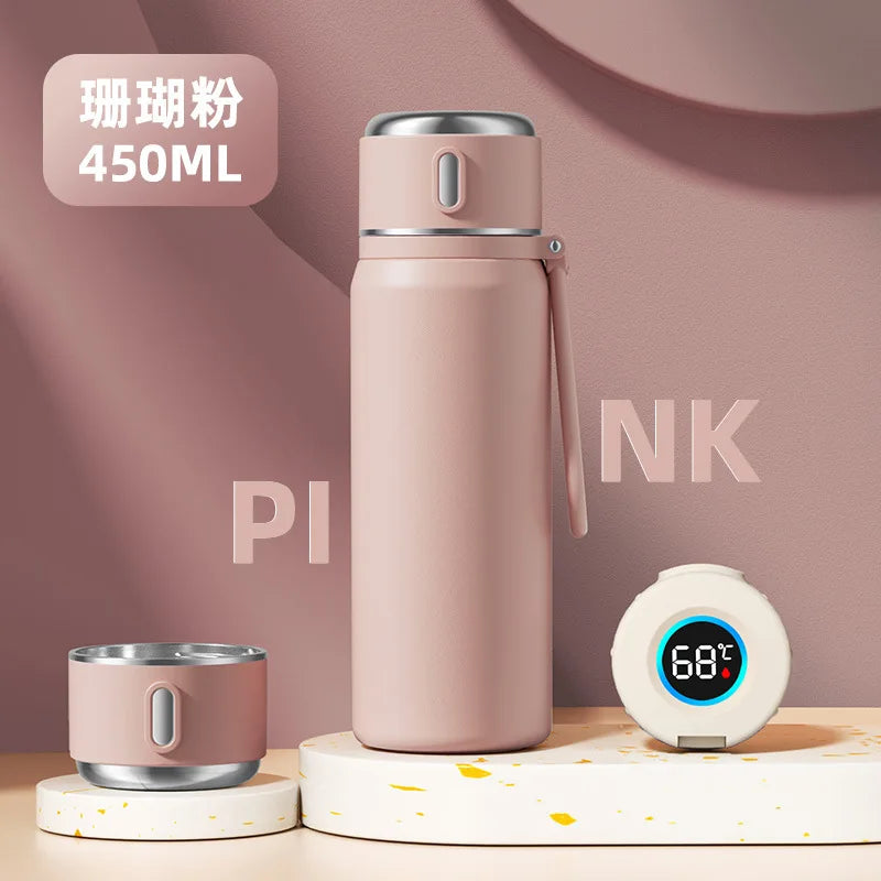 Smart 316 Stainless Steel Thermos Cup Temperature Display Vacuum Flasks Home Outdoor Portable Water Cup Thermos Bottle