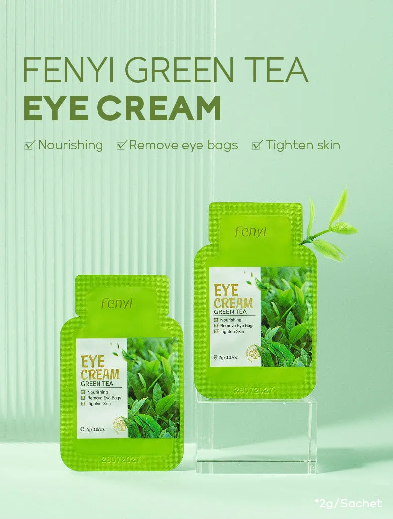 4pcs Green Tea Skin Care Sets Trial Pack Korean Cosmetics Acne Treatment Face Cream Eye Cream Face Care Set For Women Sakura Kit