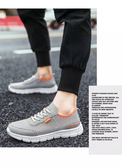 Men Sneakers Summer Mesh Running Shoes Lightweight and Breathable Sneakers For Men