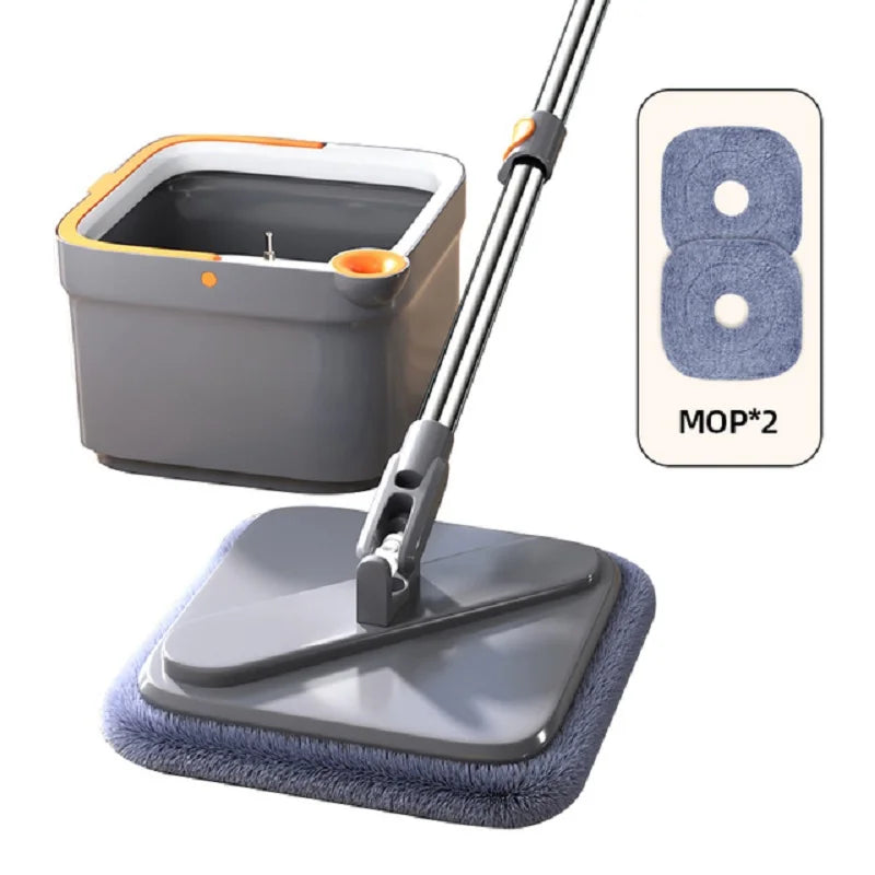 360 Spin Bucket Clean Mop With Bucket Water Purification Microfiber Sewage No Hand-Washing Household Cleaning Bucket Floor Mop