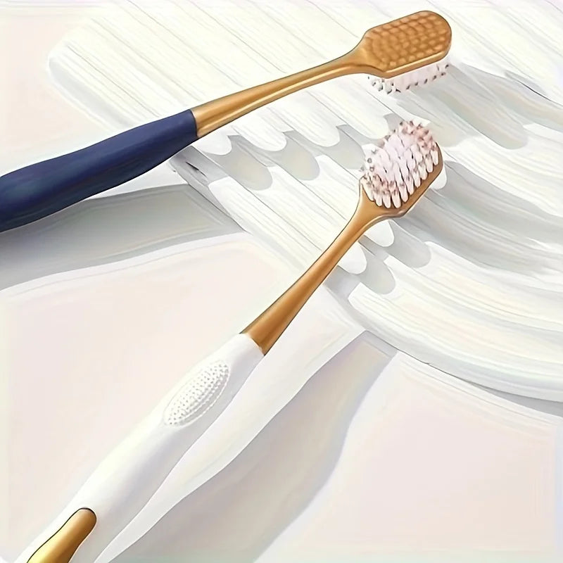 Wide head Dense silk soft premium toothbrush adult soft bristles high-density household deep cleaning mouth