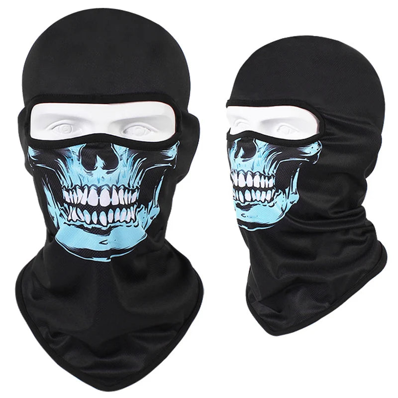 Motorcycle Headgear Cap Men Balaclava Multi-function Skull Face Mask MTB Bicycle Full Face Cover Shield Sunscreen Women Headwear