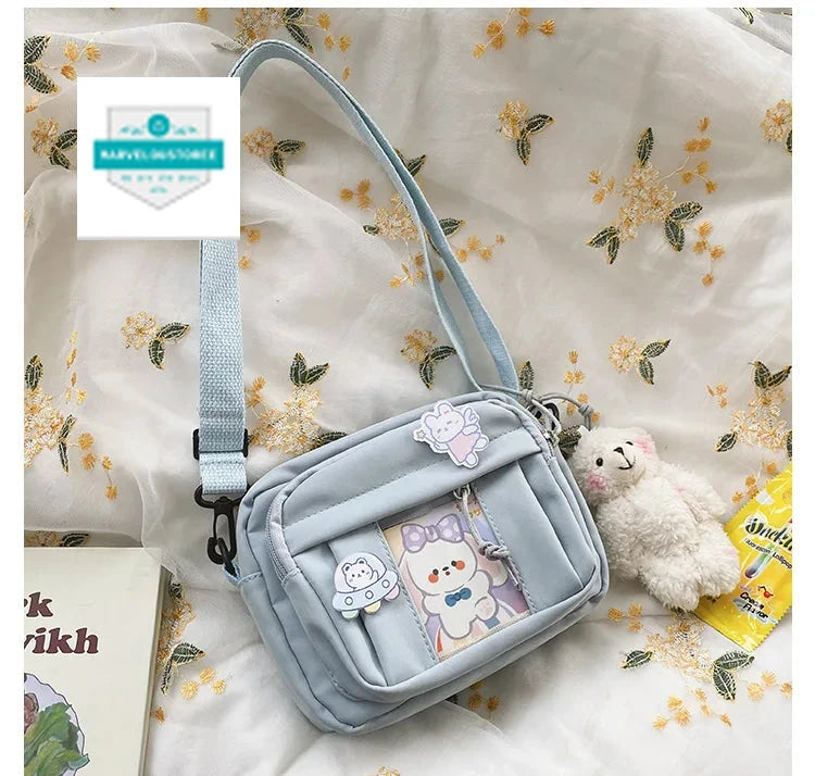 New Kawaii Bag Girls 2024 New JK Transparent Bag Small Crossbody Bag For Women Purses and Handbags Shoulder Bag Itabag Bolso