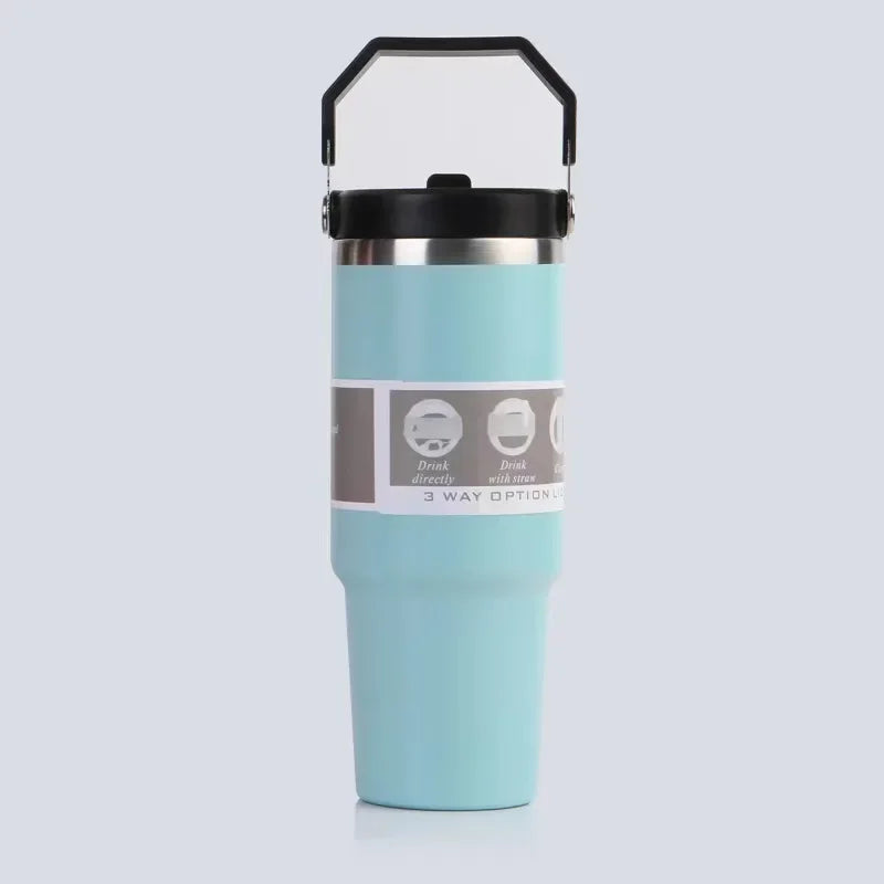 30oz Portable Ice Bullion Cup 304 stainless steel insulated cold coffee cup Portable car cup wholesale