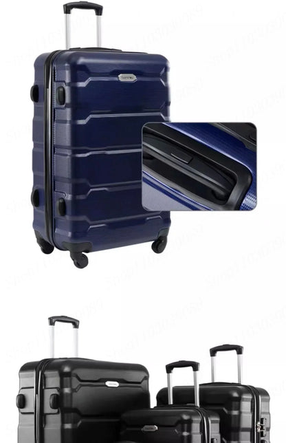 Large Capacity Suitcase Set 4 Pieces Rolling Suitcase Spinner Wheels Carry-on Luggage TSA Combination Lock Zipper Trolley Case