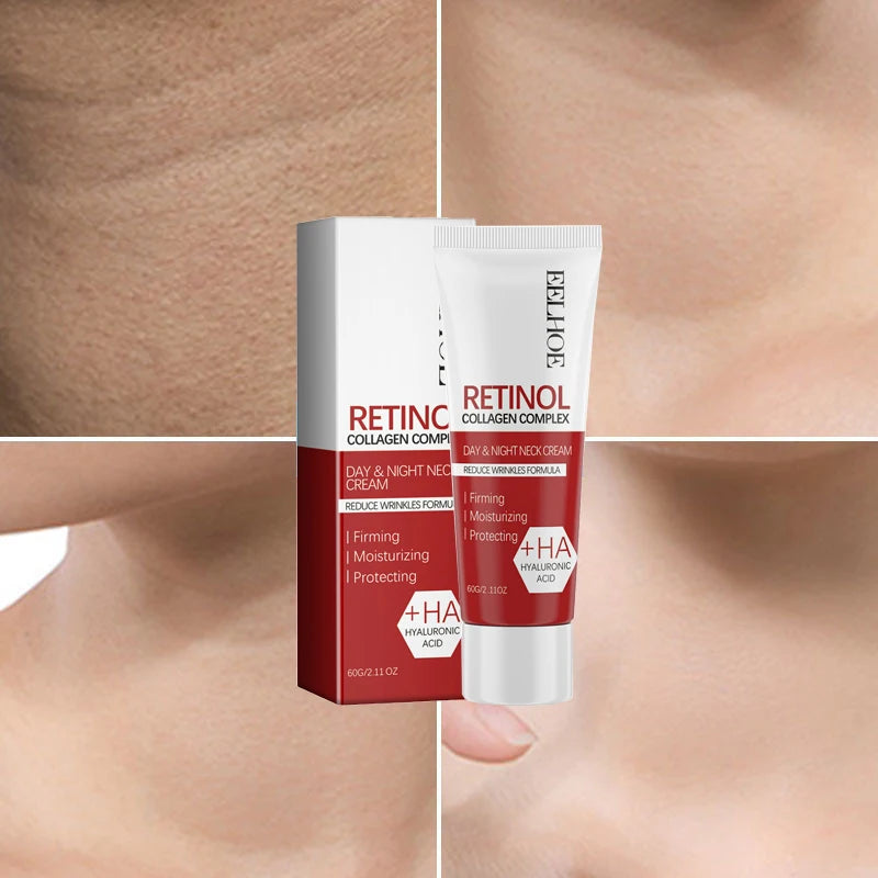 60g Retinol Neck Anti Wrinkle Cream Lift Fade Neck Line Tighten Double Chin Anti Aging Whiten Moisturizer Face Skin Care Product