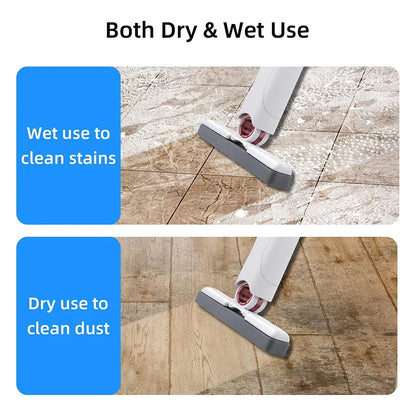 Portable Mini Self Squeeze Cleaning Mop Wet and Dry Use Sponge Mop for Bathroom, Kitchen, Desktop, Glass, Living Room, Car