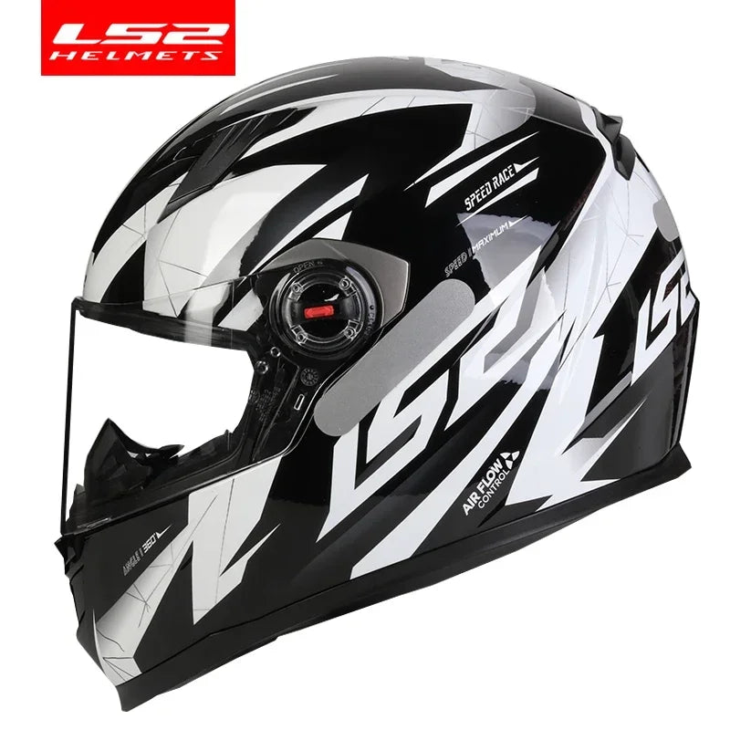 LS2 Clown full face motorcycle helmet ls2 FF358 motocross racing man woman casco moto casque ECE Approved