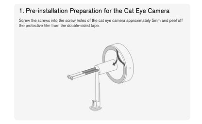 Xiaomi Smart Cat's Eye 1S Security Protection 5-inch IPS Screen Video Doorbell 1080P Camera HD Night Vision WiFi App Alarm