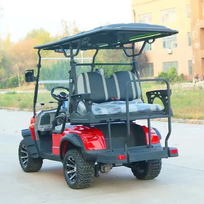 Hot Selling Brand New 5000W Powerful Motor 4 Seater Golf Carts 4 Wheel Electric Club Car Golf Buggy Carts Lithium 72V