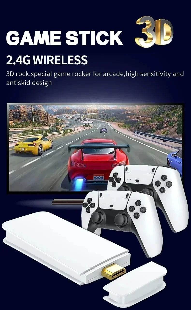 M15 Game Stick Mini TV Handheld Game Classic 4K Retro Game Wireless Controllers HD Output Gaming Consola for PS1 Arcade - MarvelouStoree