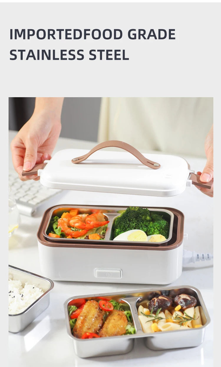 Portable Electric Lunch Box Rice Cooker Food Warmer Heater And Home Electric LBento Box Convenient Life