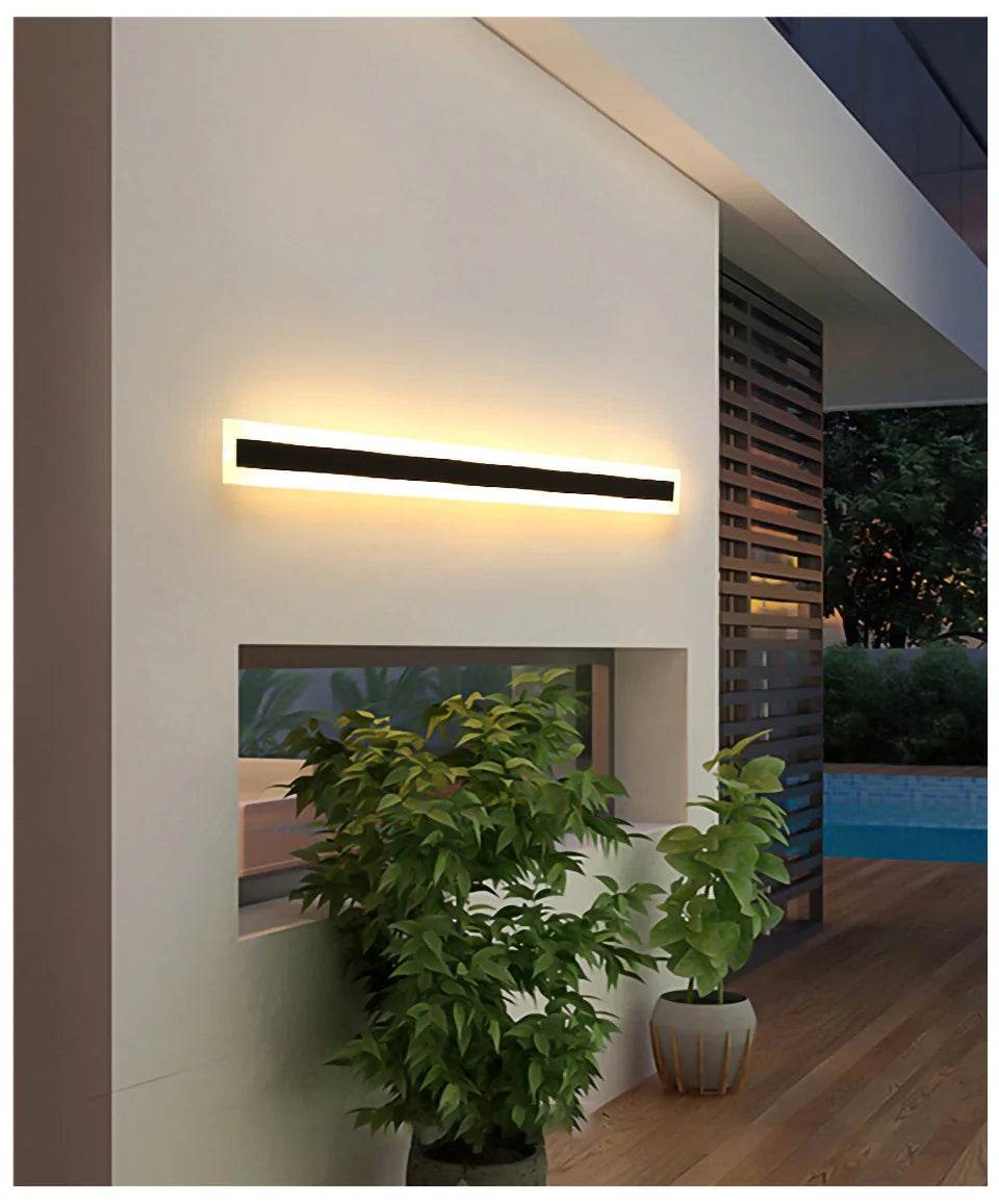 Long Wall Light Outdoor Lighting Waterproof Ip65LED Garden Country Villa Balcony Light Lnterior Wall Bedroom Living Room Light - MarvelouStoree