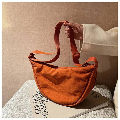 Casual Nylon Hobos Crossbody Bag for Women Designer Shoulder Bags Large Capacity Tote Lady Travel Shopper Bag Female Purses 2024