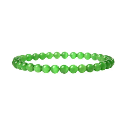 Fashion Agate Lucky Wealth Bracelets Women Lucky Charm Bracelet For Business Green Stone Beads Triple Protection Bracelet