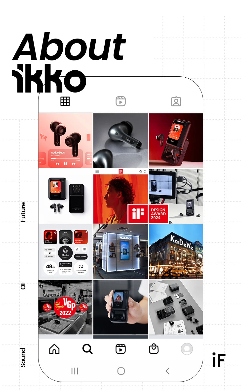 iKKO World's First AI TWS Earbuds with Smart System&Touchscreen ActiveBuds Bluetooth Earphones Wireless Headphone In-Ear Headset