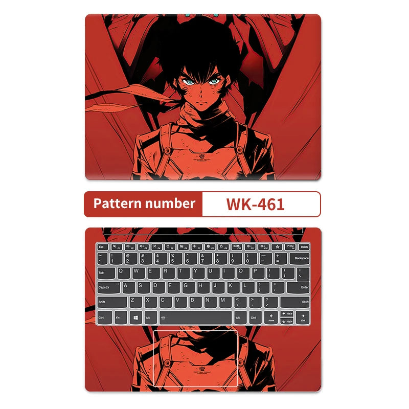 Universal Anime Cover Laptop Sticker PVC Skins Cool Vinyl Waterproof Stickers 13.3"14"15.6"17" Decal for Macbook /Lenovo/Hp/Acer