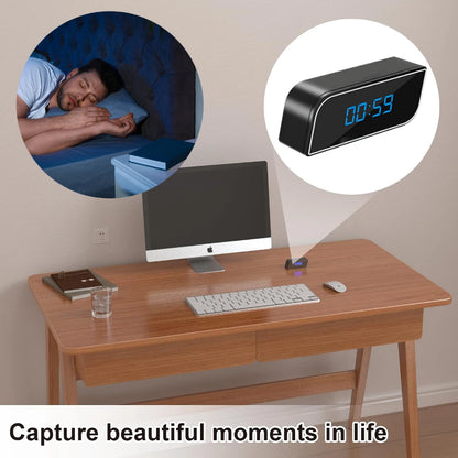 New wireless clock with WiFi, high-definition 1080P network, motion detection night vision, baby safety protection