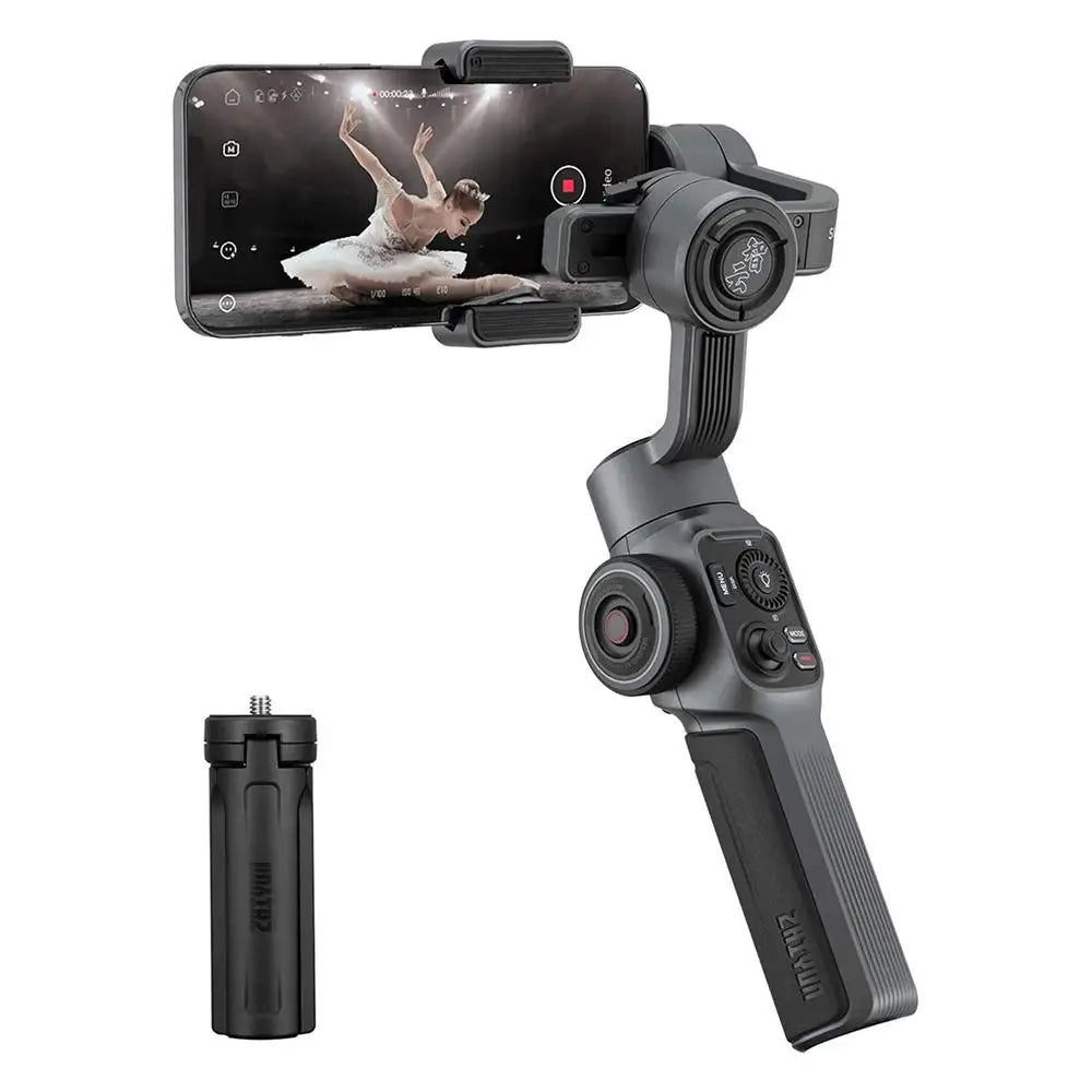 Zhiyun Smooth 5 Gimbal Stabilizer for Smartphone Android Cell Phone 3-Axis Handheld Gimble for iPhone Huawei ,YouTube TikTok .